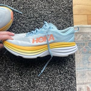 Hoka Bondi 8 Running Shoes in size 8 WIDE
